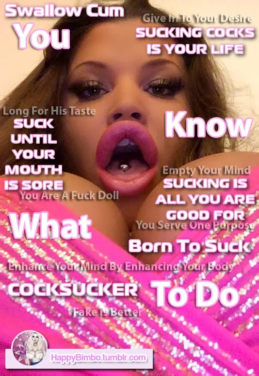 ♠️ I Will Have Puffy Cocksucking Lips For Black Master ♠️ ♠️ I'm A Bimbo Fuck Doll ♠️